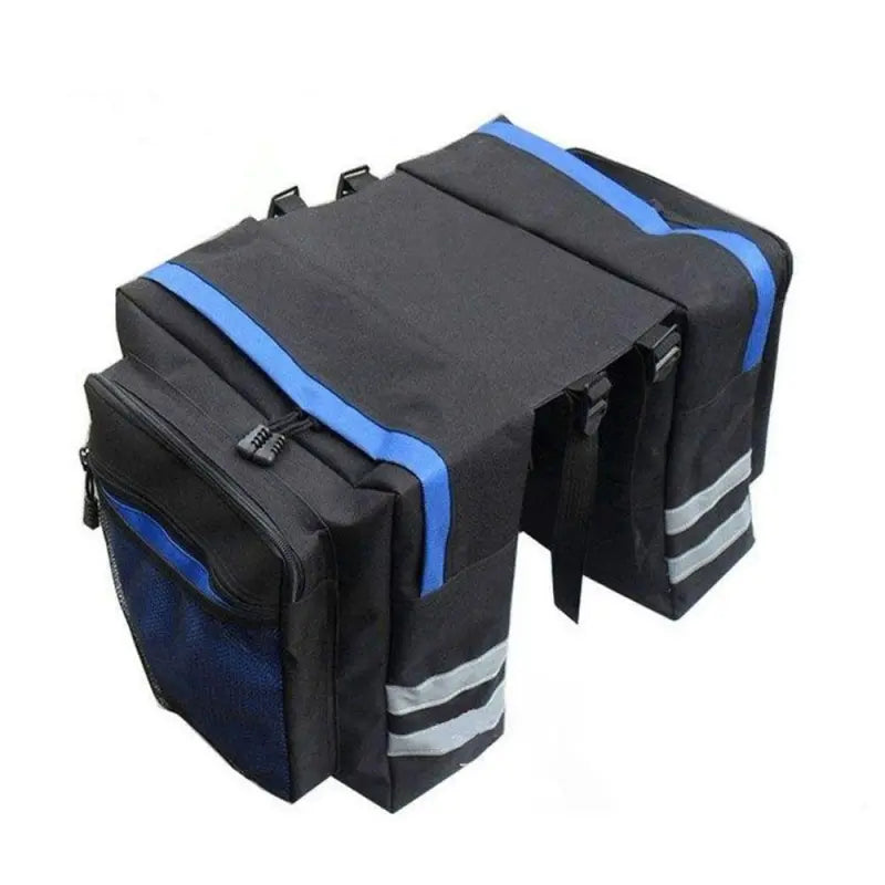 Fahrradtasche für Gepäckträger ⎜ Doppelseitige Tasche mit viel Stauraum und reflektierenden Streifen