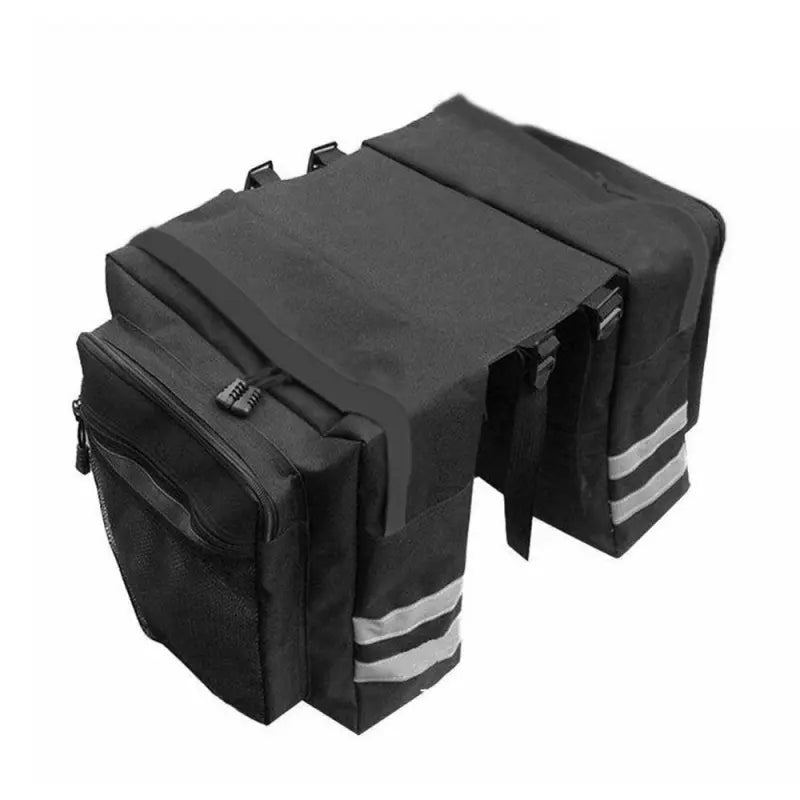 Fahrradtasche für Gepäckträger ⎜ Doppelseitige Tasche mit viel Stauraum und reflektierenden Streifen