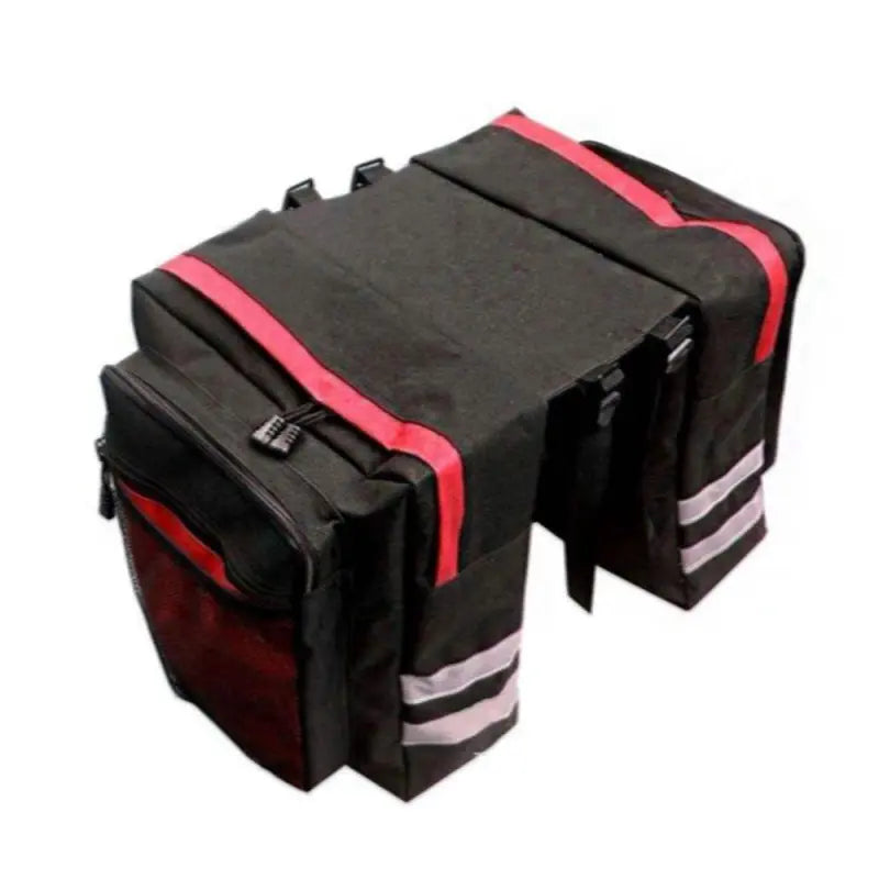 Fahrradtasche für Gepäckträger ⎜ Doppelseitige Tasche mit viel Stauraum und reflektierenden Streifen