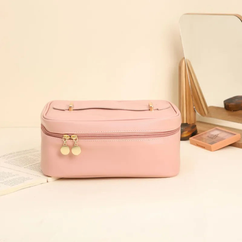 Kosmetiktasche für Damen ⎜ Praktische Reise-Tasche mit großem Fassungsvermögen und Tragegriff