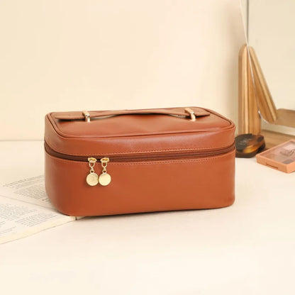 Kosmetiktasche für Damen ⎜ Praktische Reise-Tasche mit großem Fassungsvermögen und Tragegriff