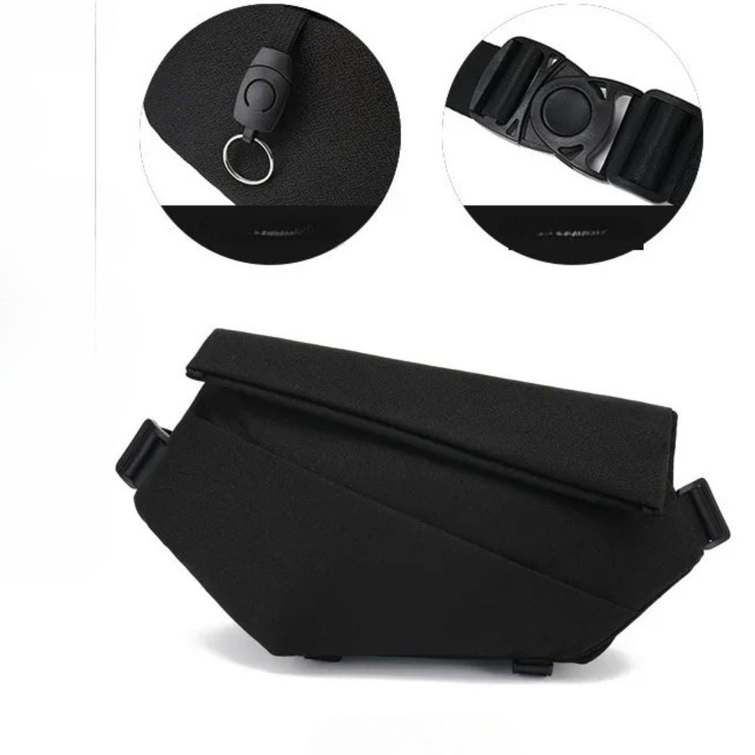 Multifunktionale Umhängetasche für Herren ⎜ Sportliche Brusttasche für Alltag und Fitness
