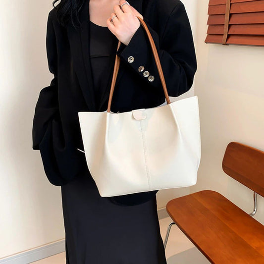 Retro Zwei-Teile Set ⎜ Elegante Tasche mit praktischer Kosmetiktasche und viel Stauraum