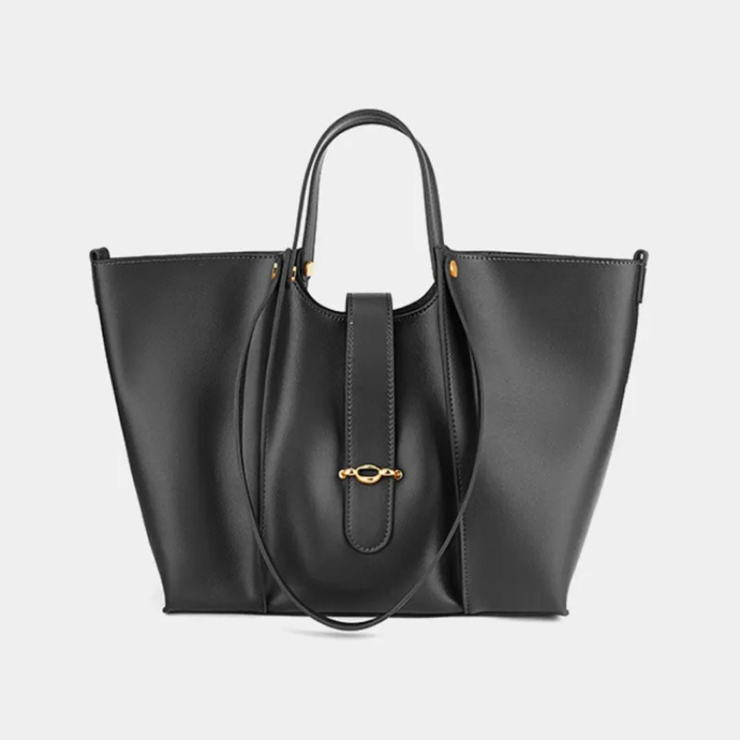 Große Tragetasche für Damen ⎜ Hochwertiges Design aus echtem Leder mit geräumigem Innenraum