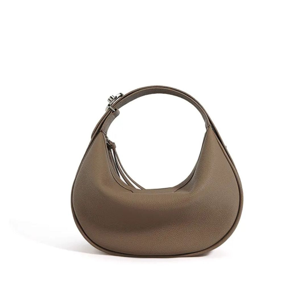 Hobo Tasche für Damen ⎜ Modische Umhängetasche aus hochwertigem Leder in zwei eleganten Farben