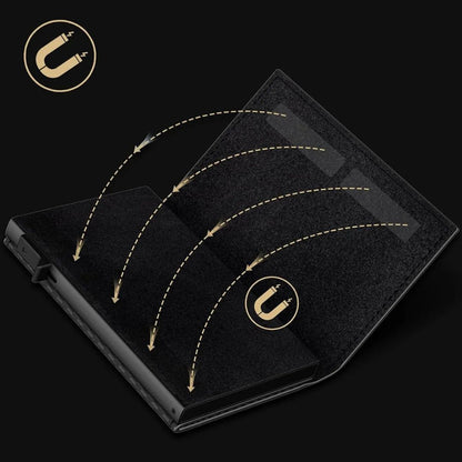 RFID-Kartenhalter für Herren ⎜ Ultrathin Carbon-Geldbörse mit einfachem Zugang und Platz für mehrere Karten