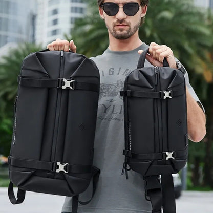 Umhängetasche für Herren ⎜ Wasserabweisende Crossbody-Tasche aus Oxford-Gewebe mit Verstellbarem Tragesystem