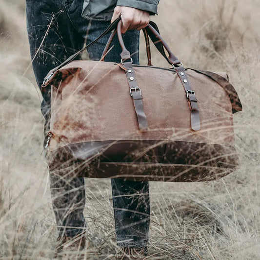 Reisetasche für Herren ⎜ Robuste Canvas-Tasche mit großem Fassungsvermögen für Sport und Outdoor