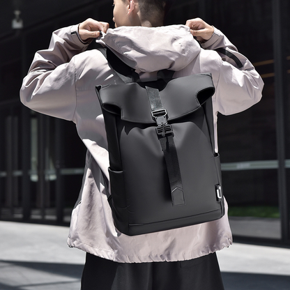 Rolltop Rucksack für Herren ⎜ Robuster und geräumiger Begleiter für Arbeit, Freizeit und Reisen