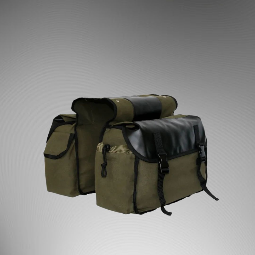 Fahrrad-Doppeltasche für Gepäckträger ⎜ Robuste Hinterradtasche mit großem Stauraum und wetterfestem Design