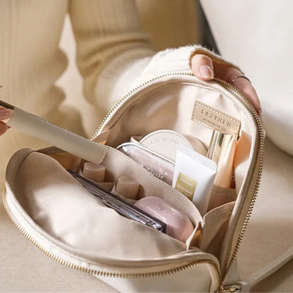 Kosmetiktasche für Damen ⎜ Elegantes Muschel-Design mit Großer Kapazität und Praktischem Innenfach