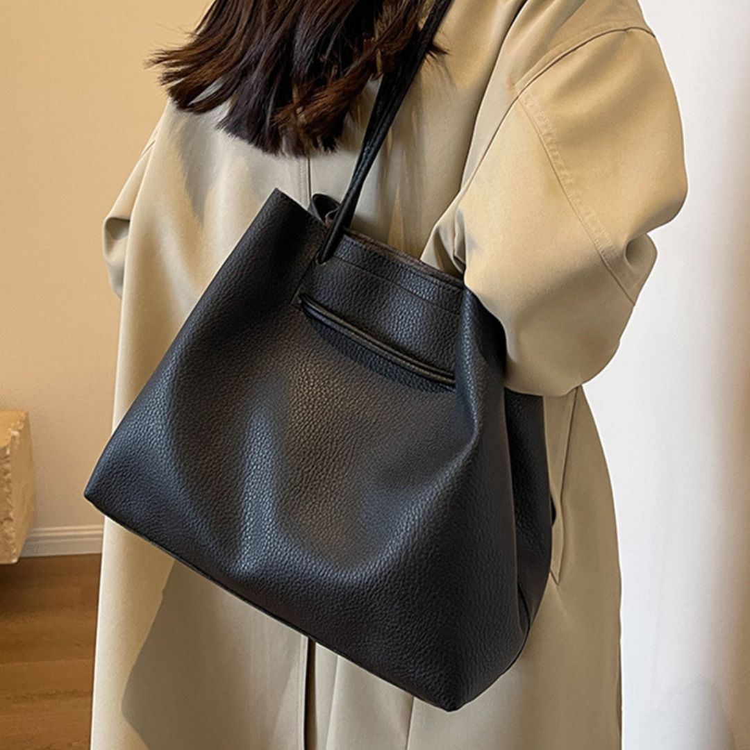Damen Tasche ⎜ Große, praktische Schultertasche für den Alltag