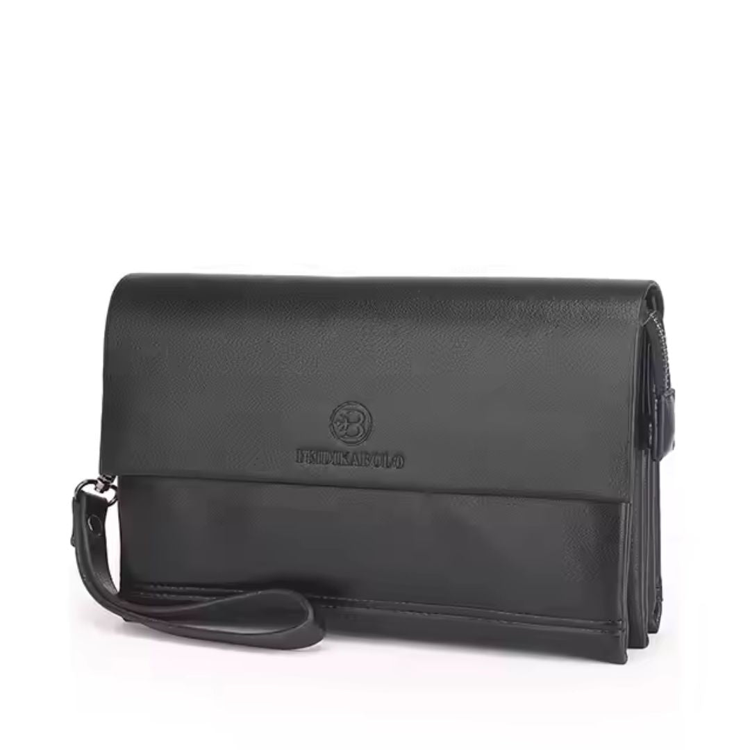 Leder Handtasche für Herren ⎜ Elegante Umhängetasche mit praktischer Faltklappe und stilvollem Design
