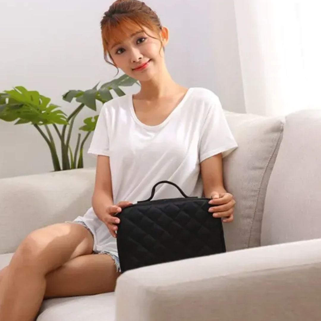 Kosmetiktasche für Damen ⎜ Große Aufbewahrung mit Fächern und robustem Reißverschluss