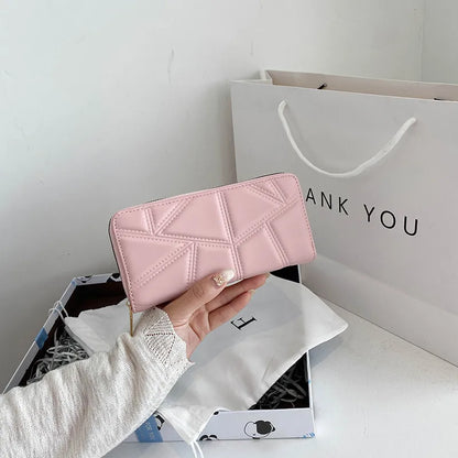 Damen Geldbörse mit Reißverschluss ⎜ Schlichtes Design in mittellanger Größe für den Alltag