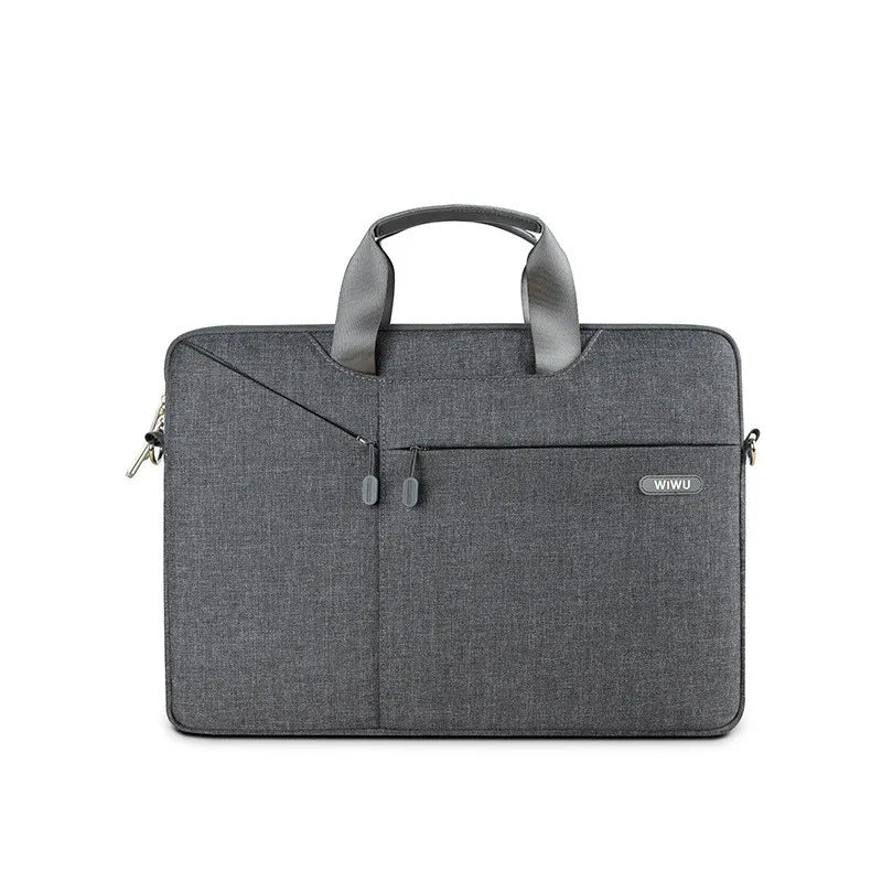 Laptop Tasche für Herren ⎜ Schlichte Umhängetasche mit zusätzlichem Frontfach für Business und Alltag