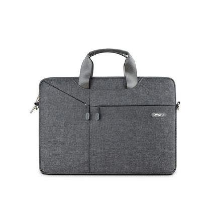 Laptop Tasche für Herren ⎜ Schlichte Umhängetasche mit zusätzlichem Frontfach für Business und Alltag