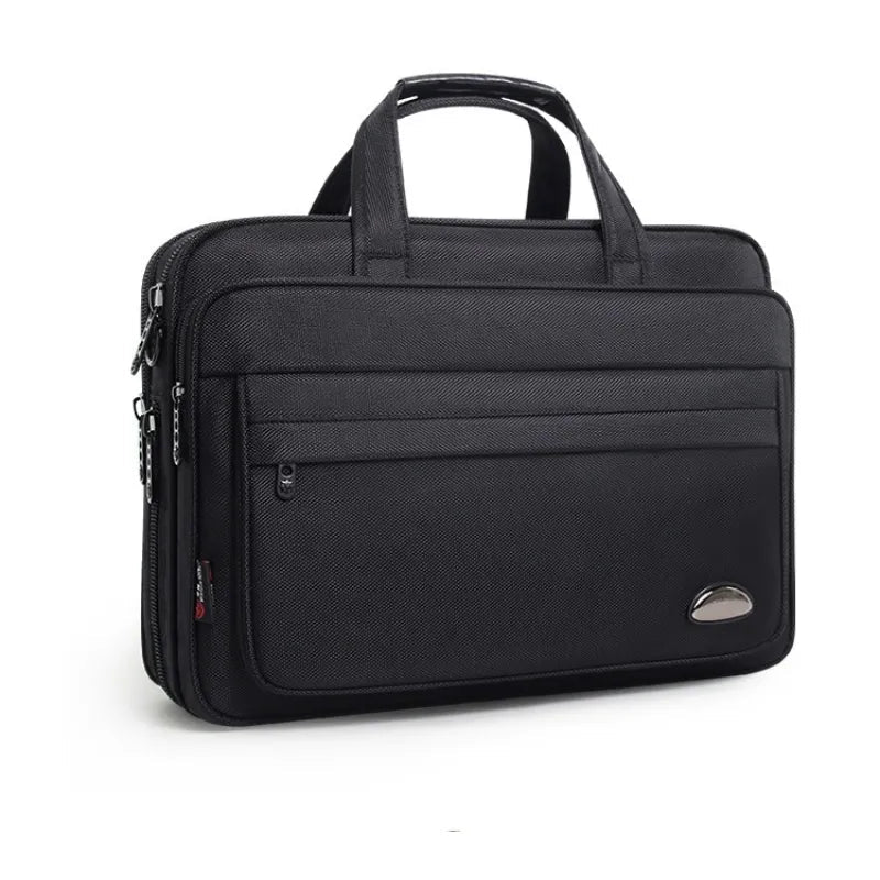 Laptoptasche für Herren ⎜ Wasserdichte Oxford-Aktentasche mit viel Stauraum und robuster Verarbeitung