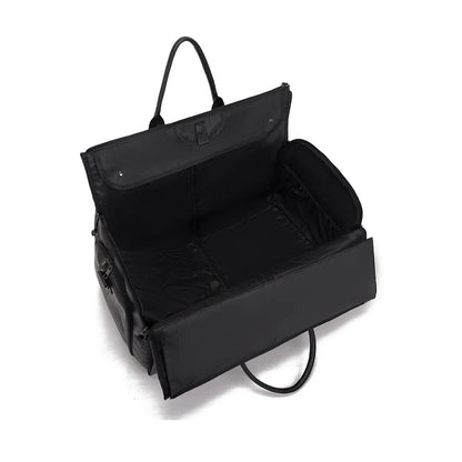 Reisetasche aus PU-Leder ⎜ Praktisches Design mit großer Kapazität und mehreren Außentaschen