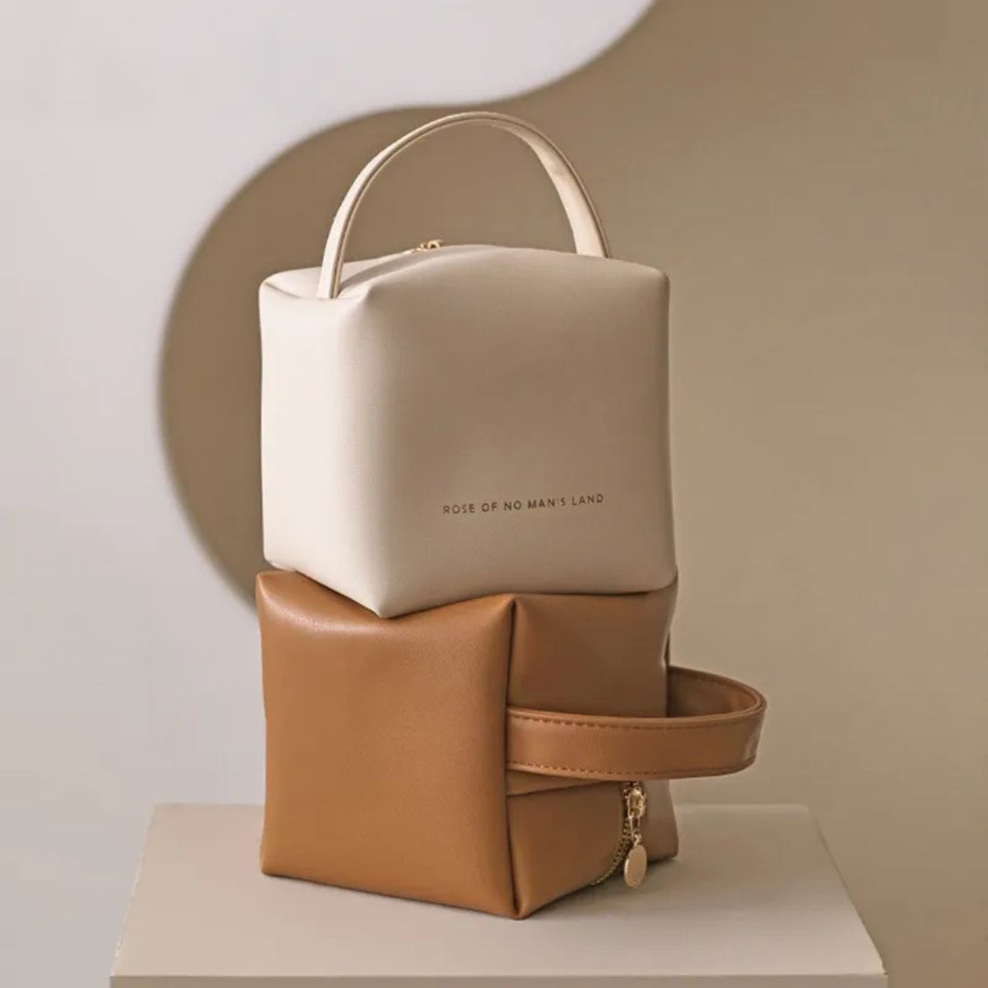 Kosmetiktasche für Damen ⎜ Tragbare Aufbewahrungstasche mit Großem Fassungsvermögen und Elegantem Design