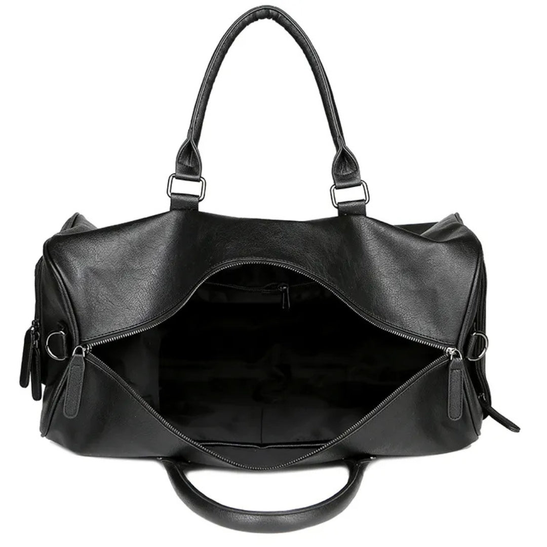 Reisetasche für Herren ⎜ Vintage Ledertasche mit großem Fassungsvermögen und abnehmbarem Schultergurt