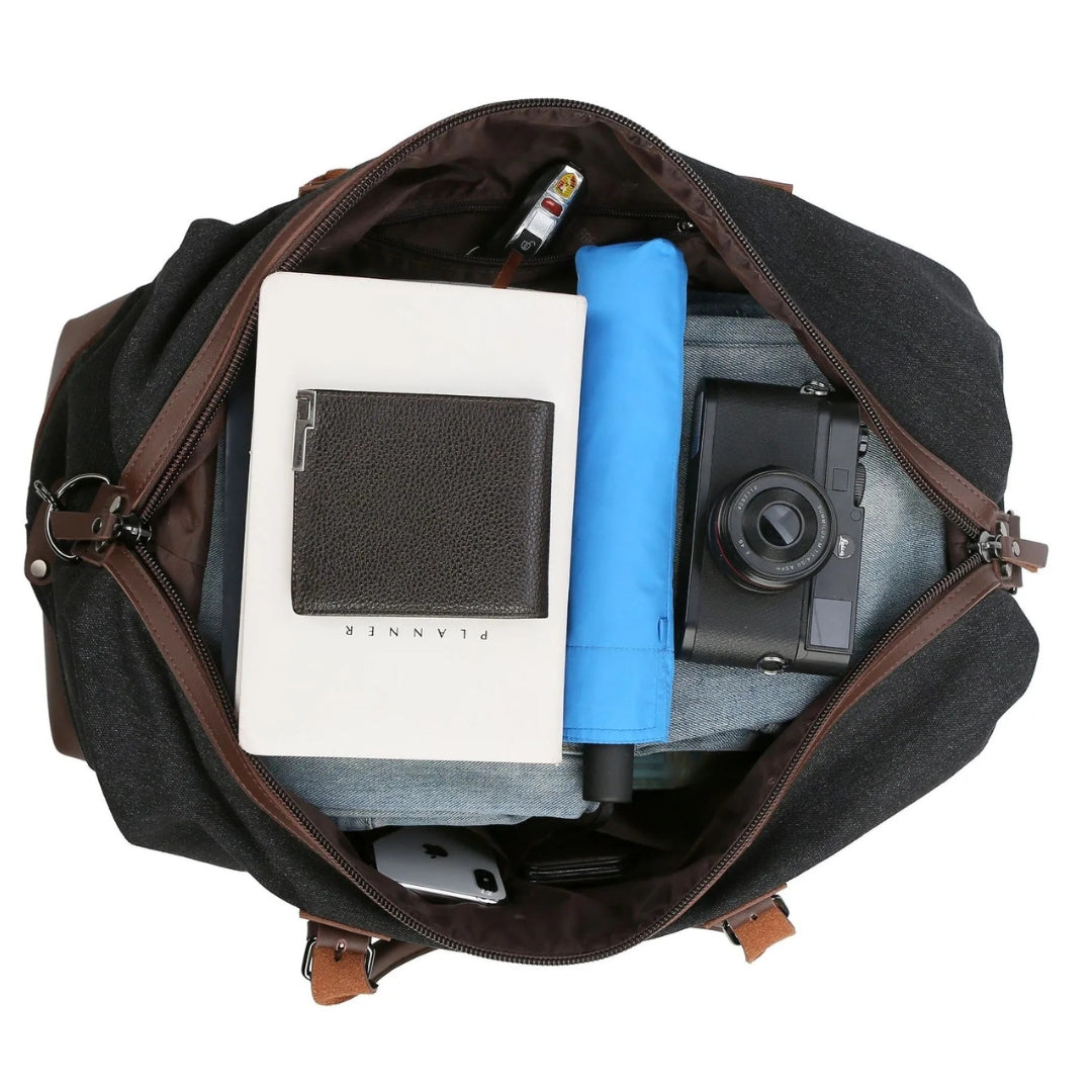 Reisetasche für Herren ⎜ Robuste Canvas-Tasche mit großem Fassungsvermögen für Sport und Outdoor