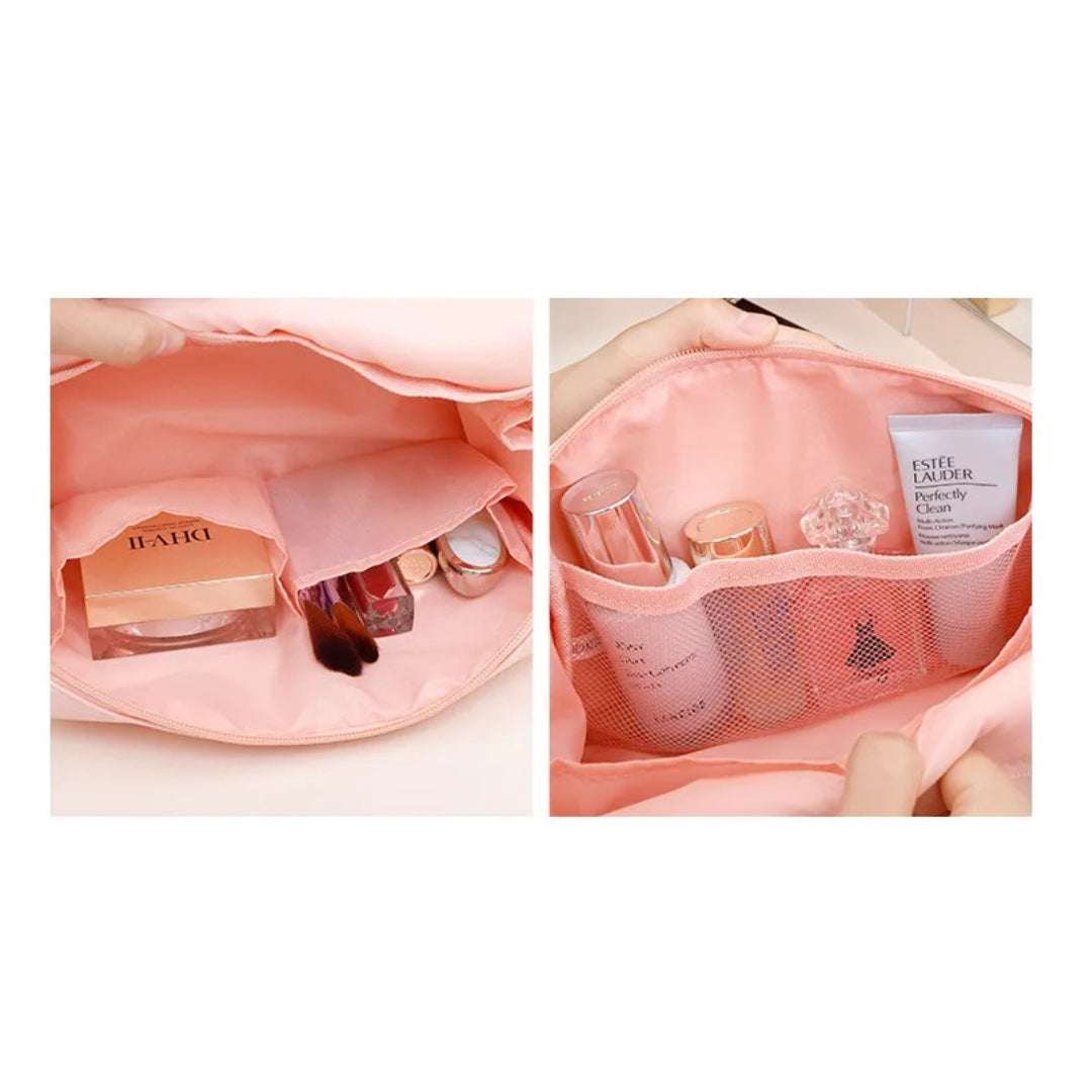 Kosmetiktasche für Damen ⎜ Wasserdichtes Design mit Großer Kapazität und Doppeltem Reißverschluss für Reisen