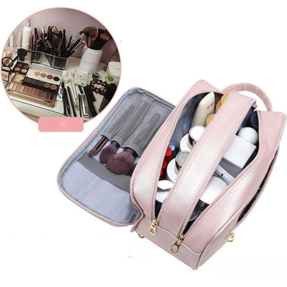 Kosmetiktasche für Damen ⎜ Wasserabweisendes Design mit großer Kapazität und mehreren Reißverschlussfächern