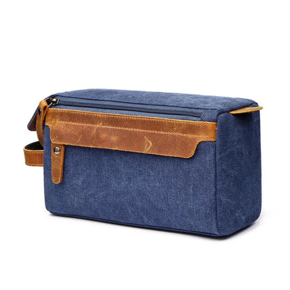 Kulturtasche für Herren ⎜ Robuste Reisetasche mit Großer Kapazität und Praktischem Reißverschlussfach