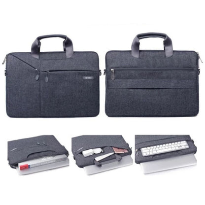 Laptop Tasche für Herren ⎜ Schlichte Umhängetasche mit zusätzlichem Frontfach für Business und Alltag