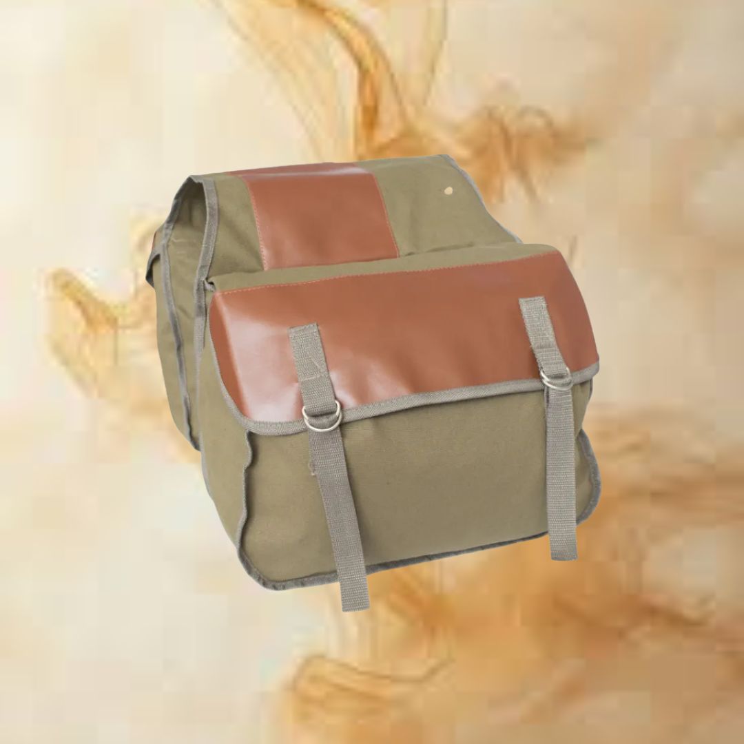 Motorrad-Seitentasche aus Canvas ⎜ Robuste Gepäcktasche mit großem Stauraum für Touren und Alltag