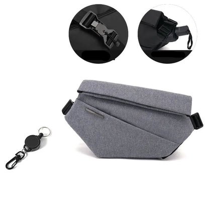 Multifunktionale Umhängetasche für Herren ⎜ Sportliche Brusttasche für Alltag und Fitness