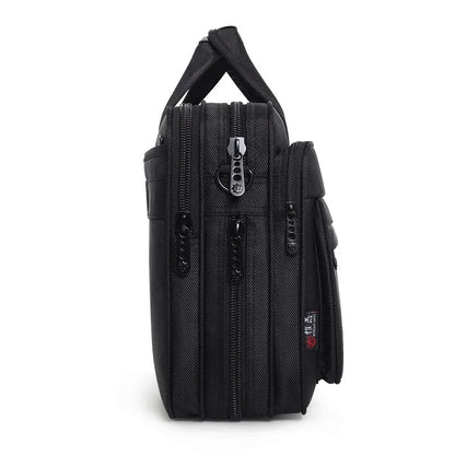 Laptoptasche für Herren ⎜ Wasserdichte Oxford-Aktentasche mit viel Stauraum und robuster Verarbeitung