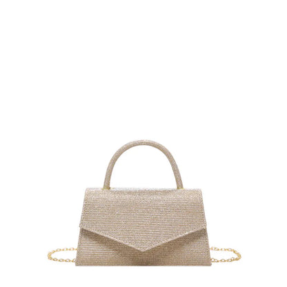 Glitzernde Handtasche für Damen ⎜ Elegante Schultertasche mit funkelndem Design und Kettenriemen