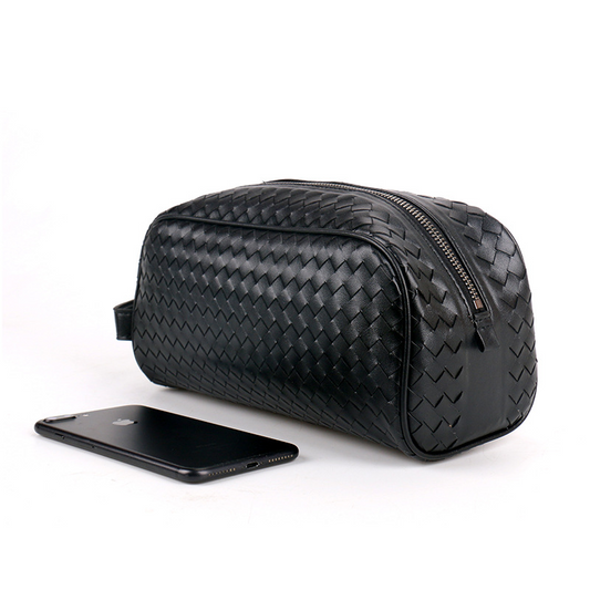 Leder Clutch für Herren ⎜ Handgefertigte Tasche mit großzügigem Stauraum und robustem Reißverschluss