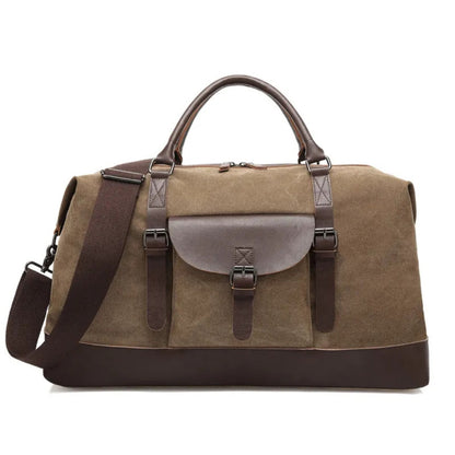 Reisetasche aus Canvas ⎜ Praktische Umhängetasche für Outdoor-Abenteuer mit großem Stauraum
