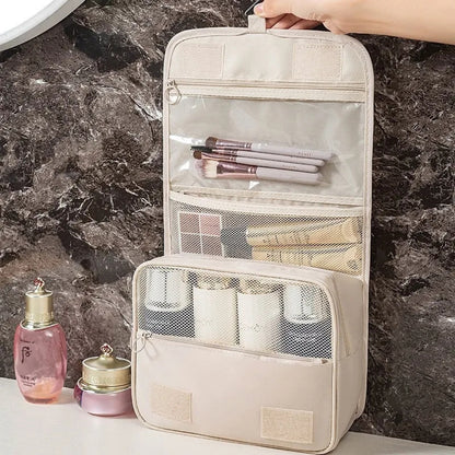 Kosmetiktasche für Damen ⎜ Wasserfestes Design mit Großer Kapazität und Haken Zum Aufhängen