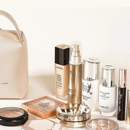 Kosmetiktasche für Damen ⎜ Tragbare Aufbewahrungstasche mit Großem Fassungsvermögen und Elegantem Design