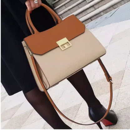 Tasche mit Drehverschluss ⎜ Elegantes Design und viel Stauraum für den Alltag