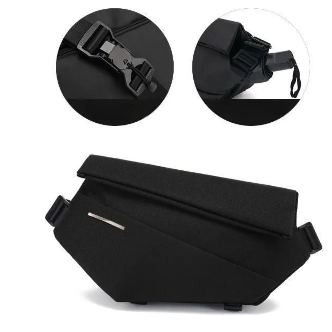 Multifunktionale Umhängetasche für Herren ⎜ Sportliche Brusttasche für Alltag und Fitness