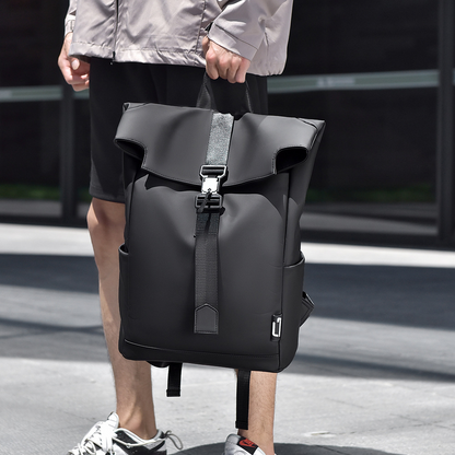 Rolltop Rucksack für Herren ⎜ Robuster und geräumiger Begleiter für Arbeit, Freizeit und Reisen