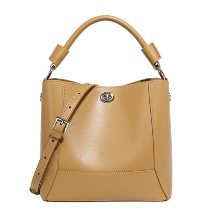 Leder-Umhängetasche für Damen ⎜ Stilvolle Handtasche mit verstellbarem Trageriemen und edlem Design