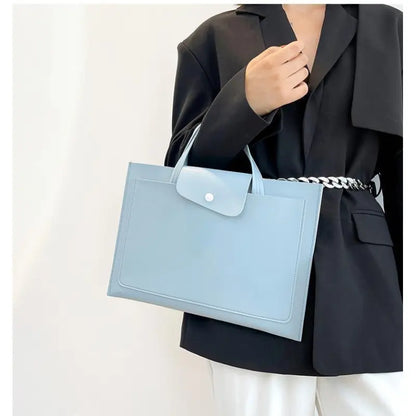 Leder Aktentasche für Damen ⎜ Elegante Umhängetasche mit Magnetverschluss und stilvollem Design