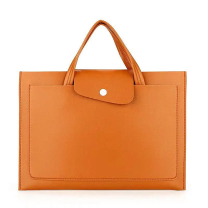 Leder Aktentasche für Damen ⎜ Elegante Umhängetasche mit Magnetverschluss und stilvollem Design