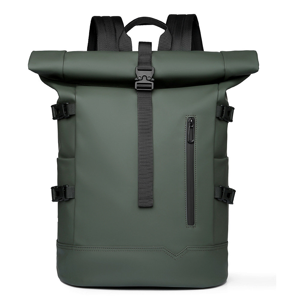 Rolltop Rucksack für Herren ⎜ Moderner Business-Rucksack für Arbeit, Reisen und Freizeit