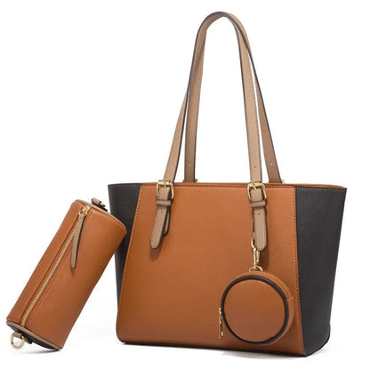 Drei-in-eins Handtasche ⎜ Stilvolle Tasche mit viel Stauraum und Zubehör