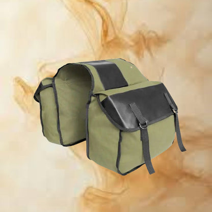 Motorrad-Seitentasche aus Canvas ⎜ Robuste Gepäcktasche mit großem Stauraum für Touren und Alltag