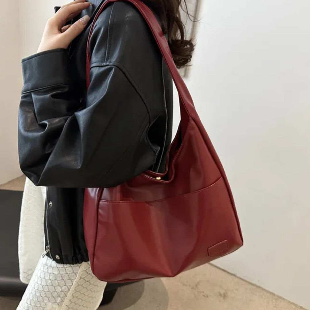 Vintage Hobo Tasche für Damen ⎜ Geräumige Schultertasche aus PU-Leder