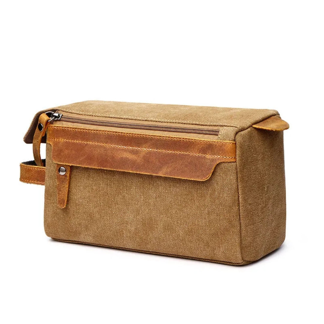 Kulturtasche für Herren ⎜ Robuste Reisetasche mit Großer Kapazität und Praktischem Reißverschlussfach