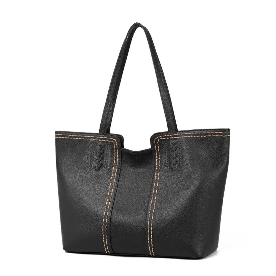 Leder Tasche für Damen ⎜ Geräumige Tote Bag mit Stilvollem Design und Robusten Nähten